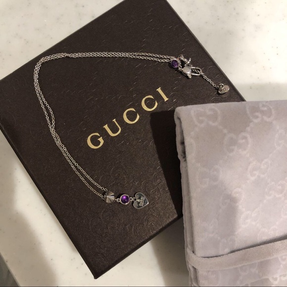 Gucci Heart Amethyst Necklace - Picture 6 of 6